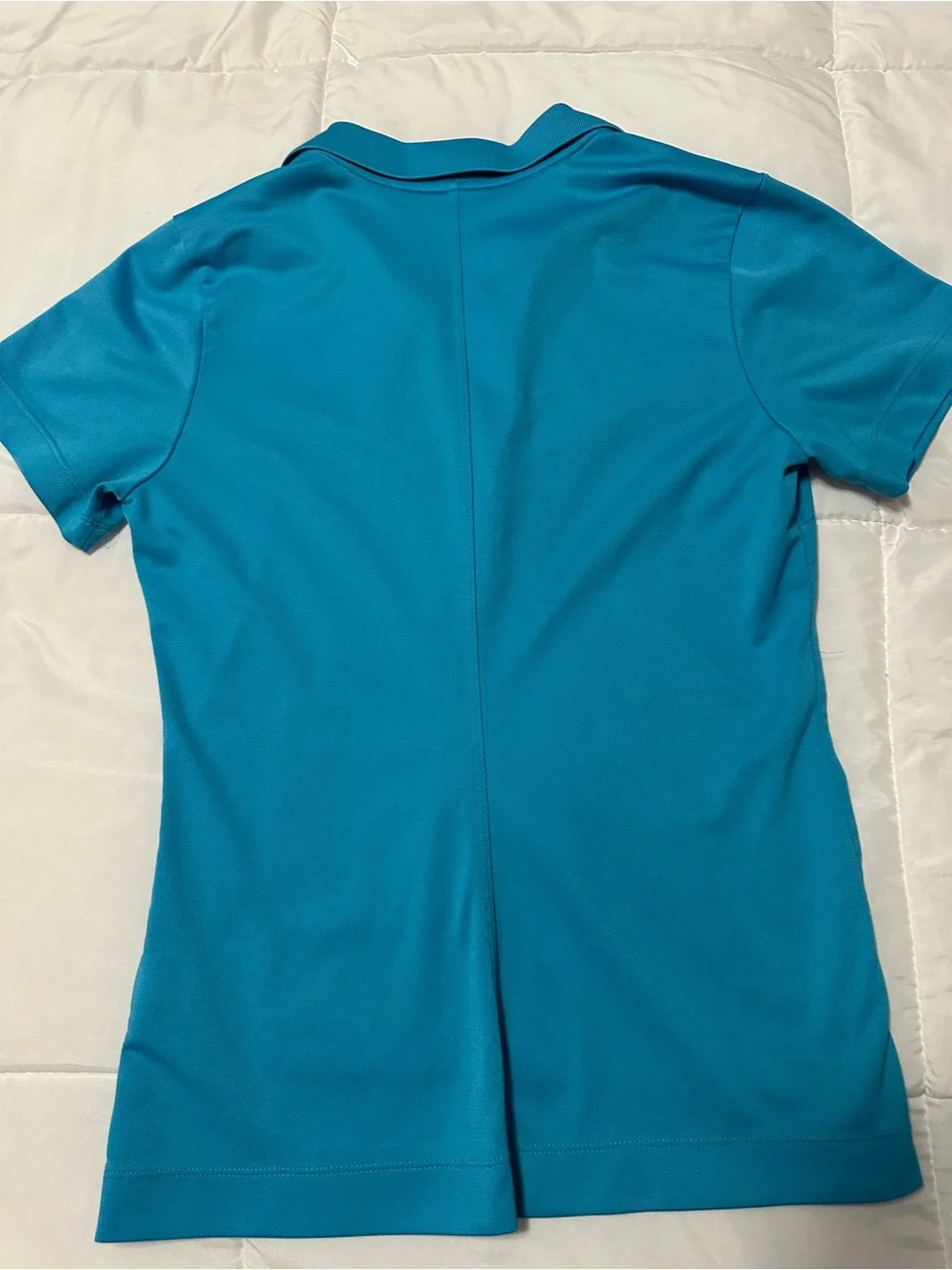 Nike Women's Short-Sleeve Golf Dri-Fit Polo in Turquoise Blue Size Small
